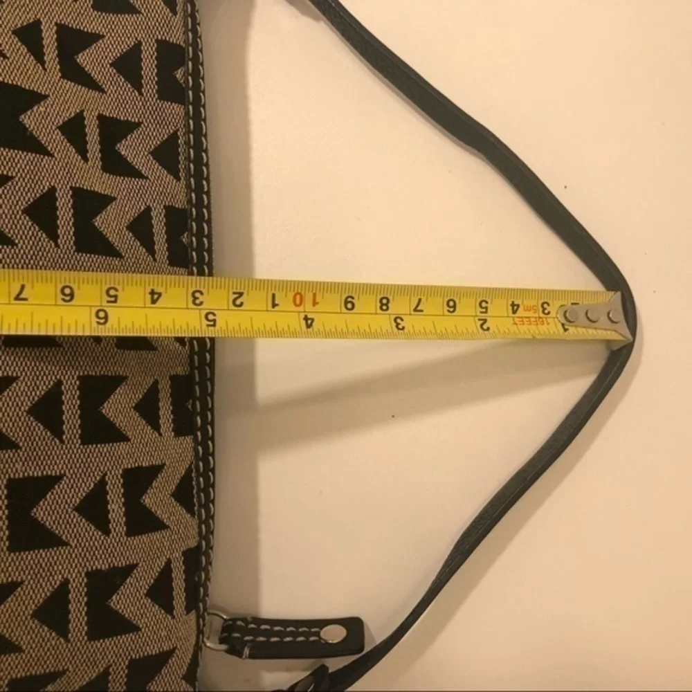 Michael Kors canvas leather mini bag baguette